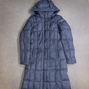 The North Face Metropolis Parka Womens XS Jacket Coat 550 Goose Down Long Blue